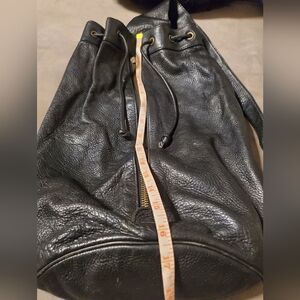 Y2K Riri Swiss Sling Sleek Black Leather Men's Backpack